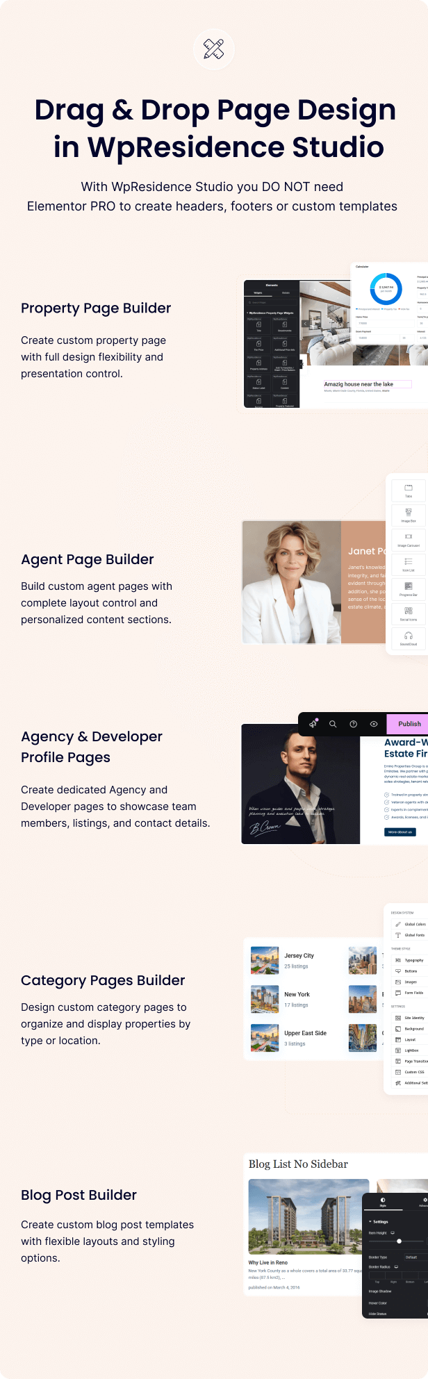 wpresidence features